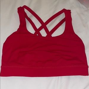 Red lululemon bra